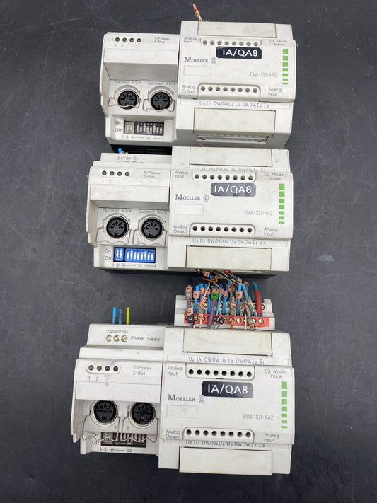 1pc x MOELLER EM4 - 101 - AA2 ANALOGIC I/O MODULE + ZB4 - 122 - KL1 - KLR Automation