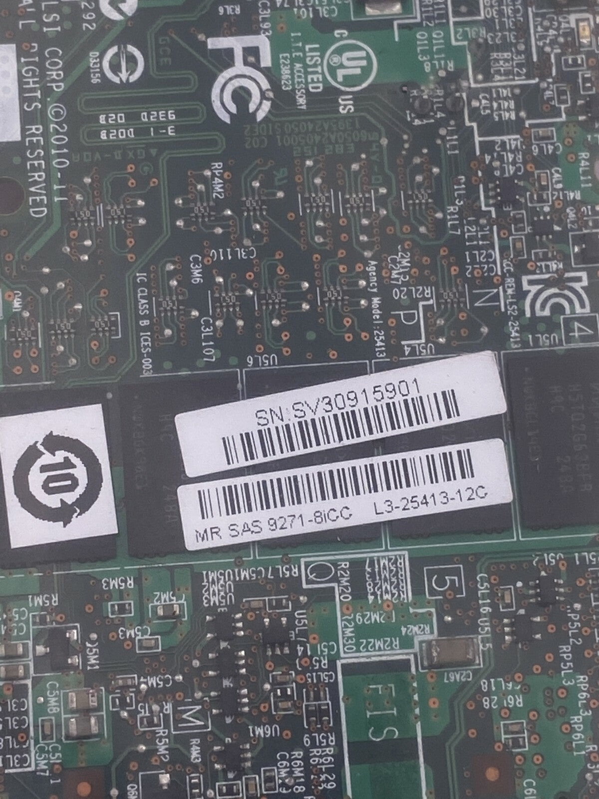  Lsi L3-25413-12c 6gb Megaraid Sas 9271-8icc 8port Sata Raid Controller 9271-8i