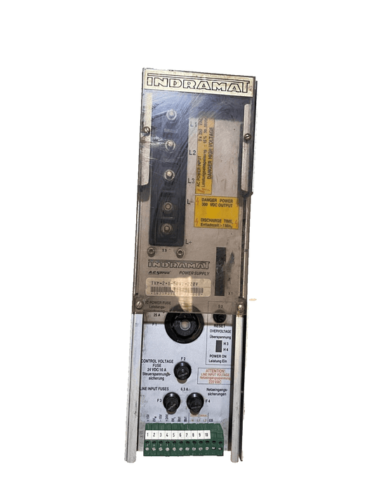 INDRAMAT TVM - 2.1 - 50W1 - 220V SERVO CONTROLLER MODULE - KLR Automation