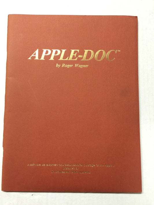 SDS Southwestern Data Systems - Apple-Doc  1979 By Roger Wagner Apple II vintage