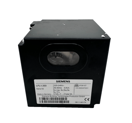 SIEMENS LFL1.333 SERIE 02 220 - 240V TS MAX 3s COMMANDE BRULEUR GAZ - KLR Automation