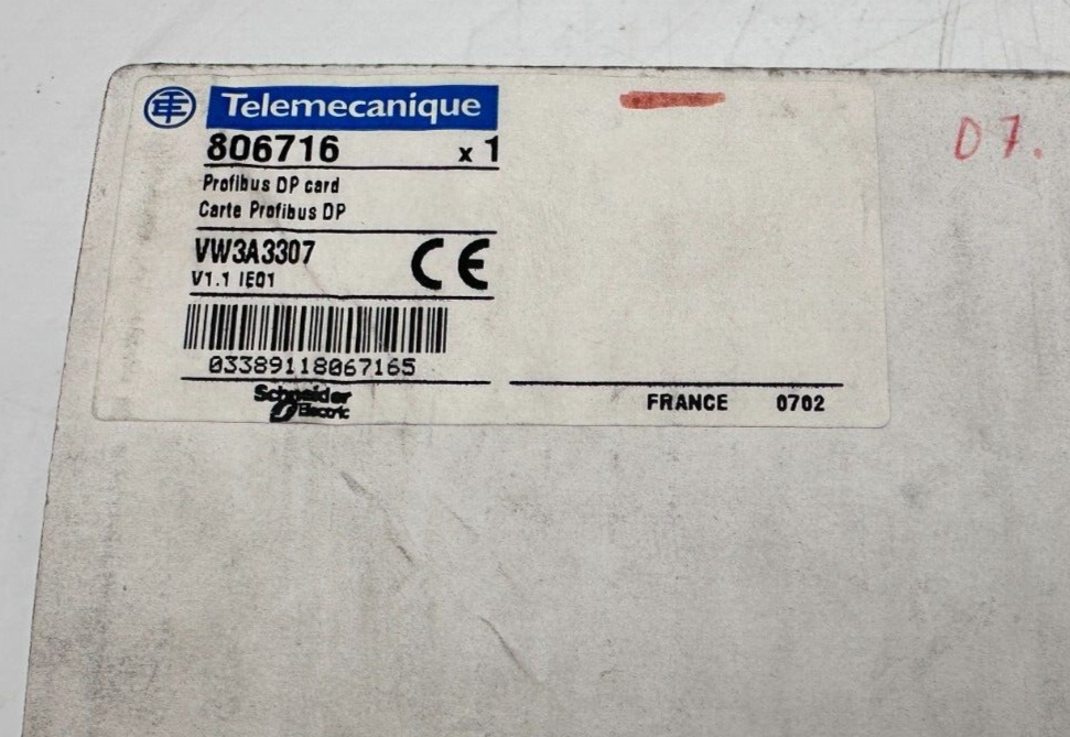 TELEMECANIQUE 806716 VW3A3307 V1.1 CARTE PROFIBUS DP