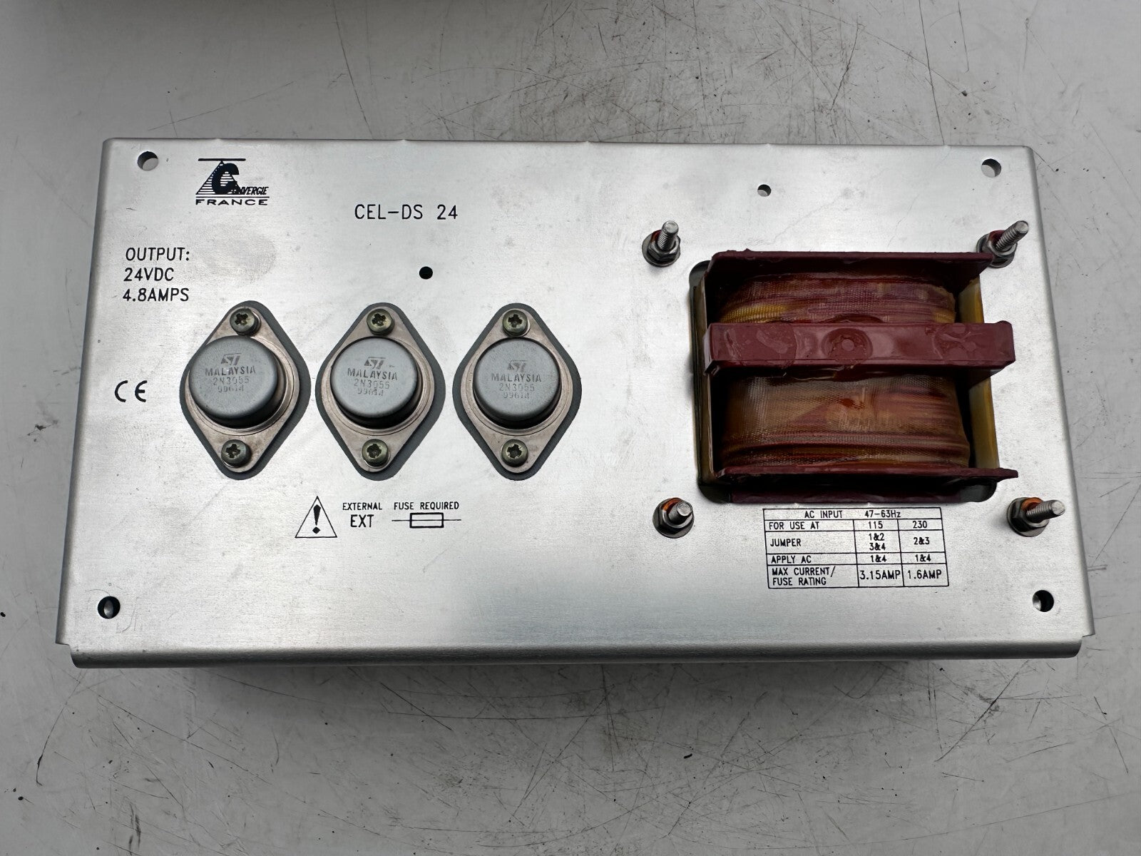 CONVERGIE CEL - DS 24 ALIMENTATION 24V 4.8A - KLR Automation