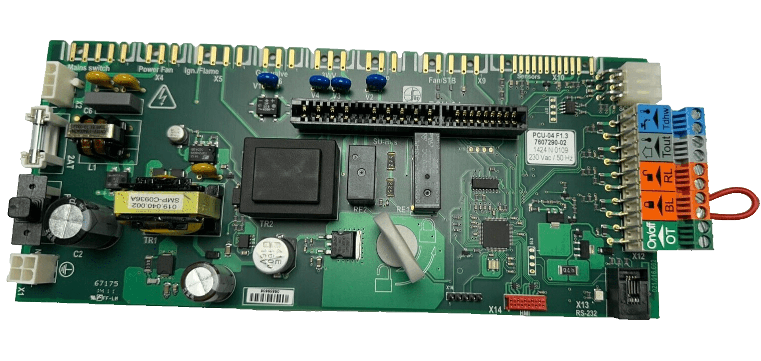 DE DIETRICH PCU - 04 F1.3 7607290 - 02 PLATINE ELECTRONIQUE + SIT SU - 01 7602990 - 03 - KLR Automation
