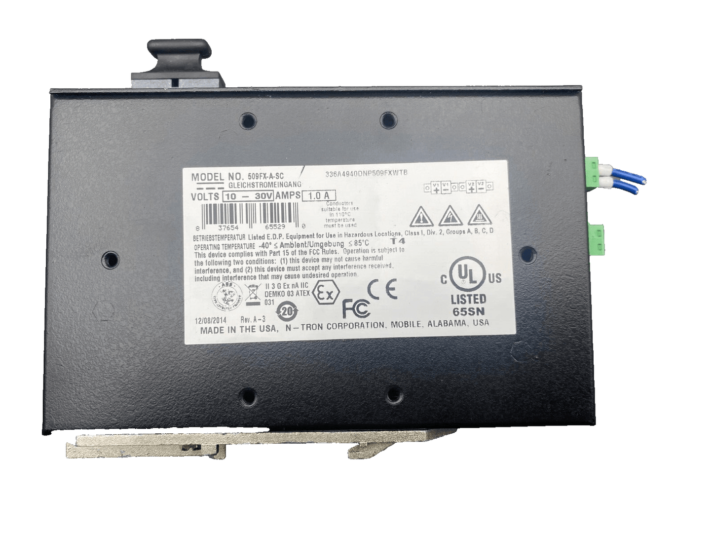 N - TRON 509FX 509FX - A - SC 10 - 30V AMPS 1.0A INDUSTRIAL ETHERNET SWITCH x1pc - KLR Automation