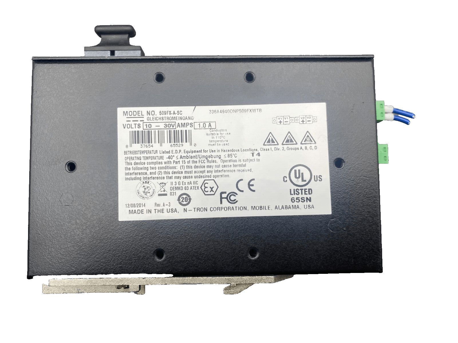 N - TRON 509FX 509FX - A - SC 10 - 30V AMPS 1.0A INDUSTRIAL ETHERNET SWITCH x1pc - KLR Automation