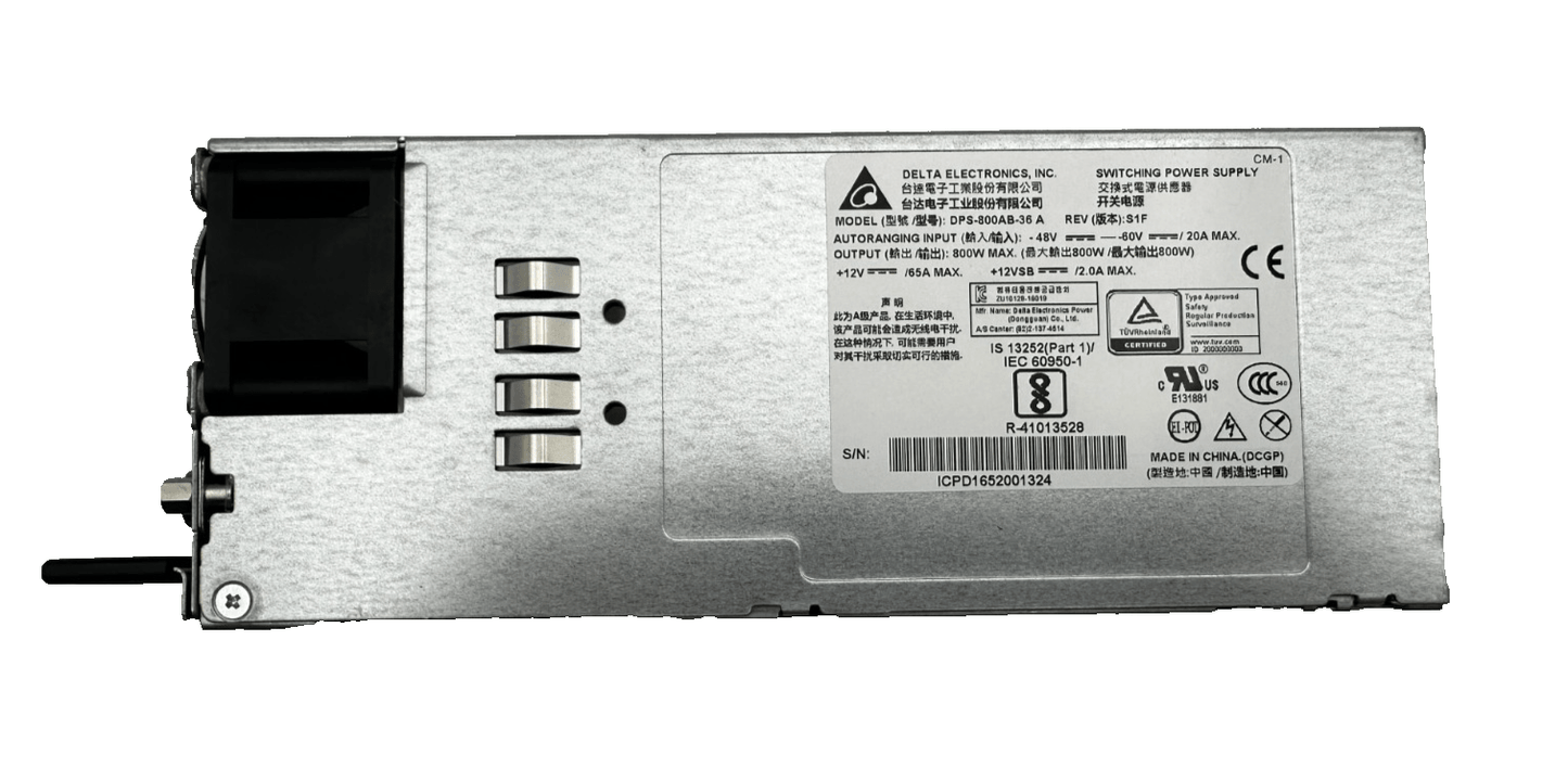 DELTA ELECTRONICS DPS - 800AB - 36 A REV S1F 800W SWITCHING POWER SUPPLY - KLR Automation