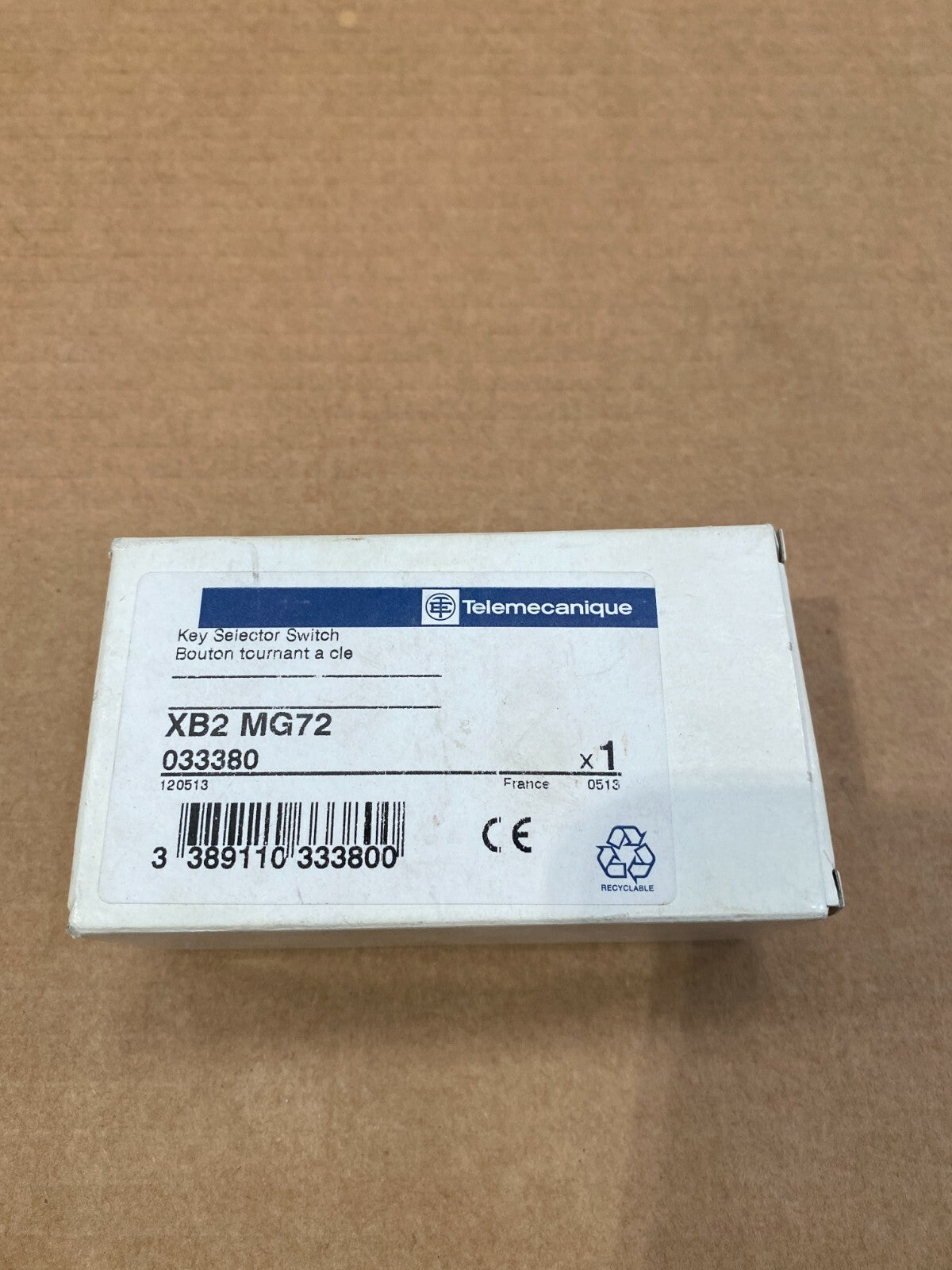 Bouton tournant cle 455 XB2 MG72 - SCHNEIDER ELECTRIC - KLR Automation