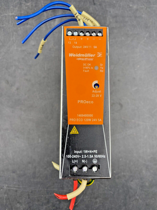 WEIDMULLER PRO ECO 1469480000 DIN RAIL POWER SUPPLY