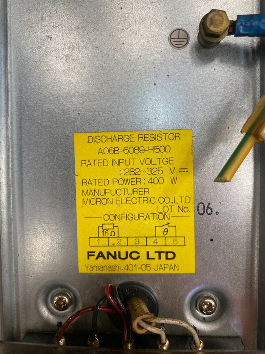 1 pc x FANUC A06B-6089-H500 DISCHARGE RESISTOR 400W