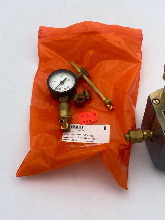 Samson 703 STP valve T223VP NW80 pneumatic positioner - KLR Automation