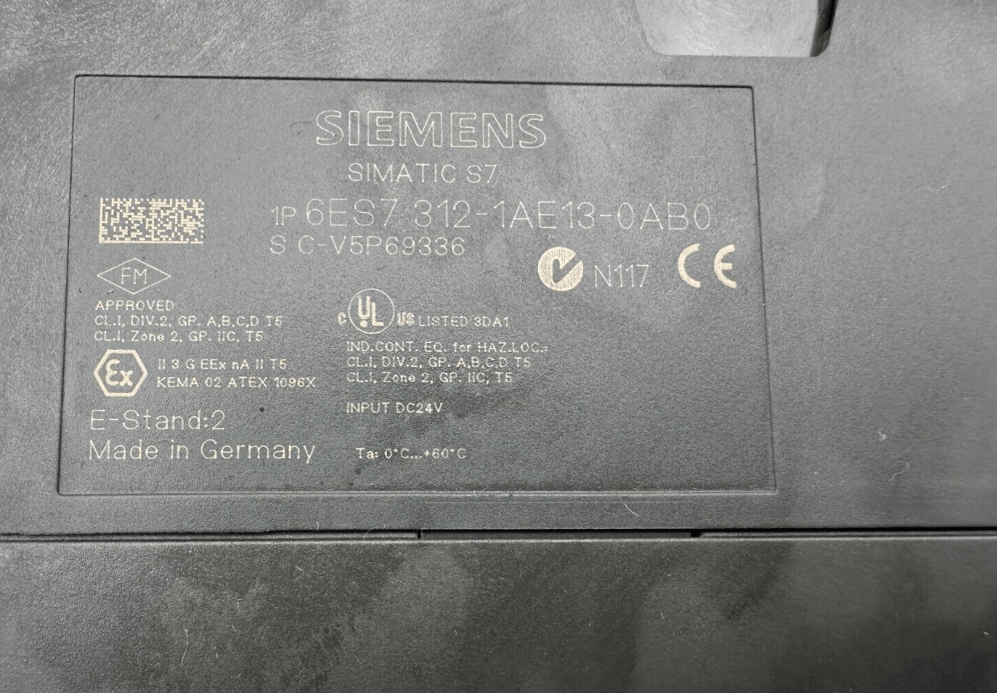SIEMENS 6ES7312 - 1AE13 - 0AB0 CPU312 SIMATIC S7 - 300 - KLR Automation