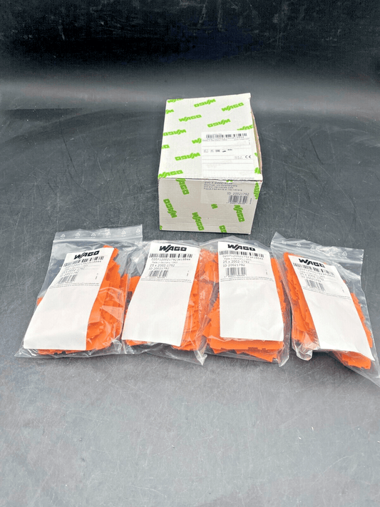 LOT DE 100 WAGO 2002 - 1792 PLAQUE D’EXTREMITE ET INTERMEDIAIRE - KLR Automation