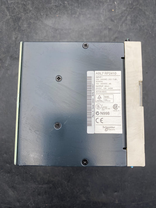 TELEMECANIQUE ABL7 RP2410 3OT26-660G REV A 100-240 POWER SUPPLY