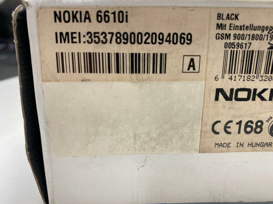 Nokia 6610i Black Mobile Phone Old Stock Rare collectors Mobile Phone Cell GSM - KLR Automation