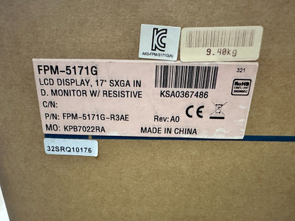 ADVANTECH FPM - 5171G FPM - 5171G - R3AE LCD DISPLAY 17" SXGA IN - KLR Automation