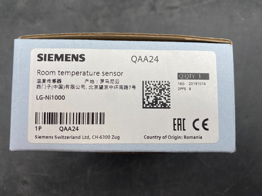 NEW SIEMENS QAA24 ROOM TEMPERATURE SENSOR - KLR Automation