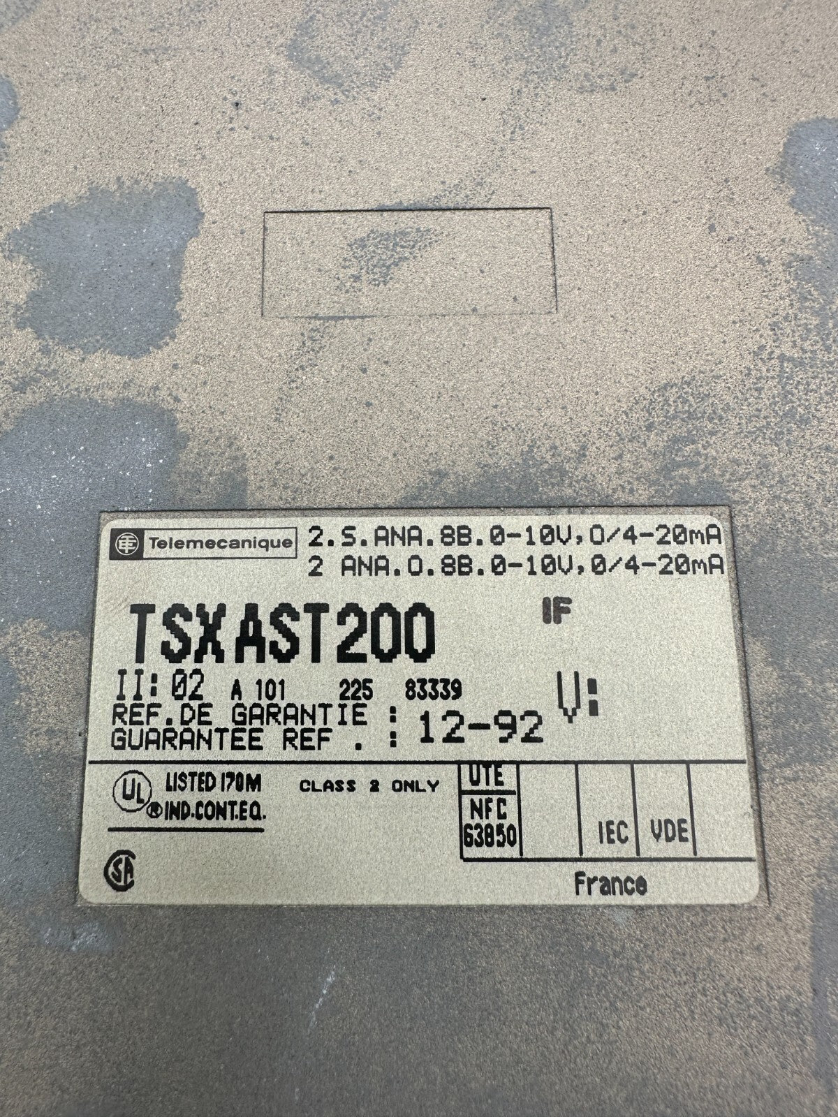 TSXAST200 - TELEMECANIQUE Analog output module - KLR Automation