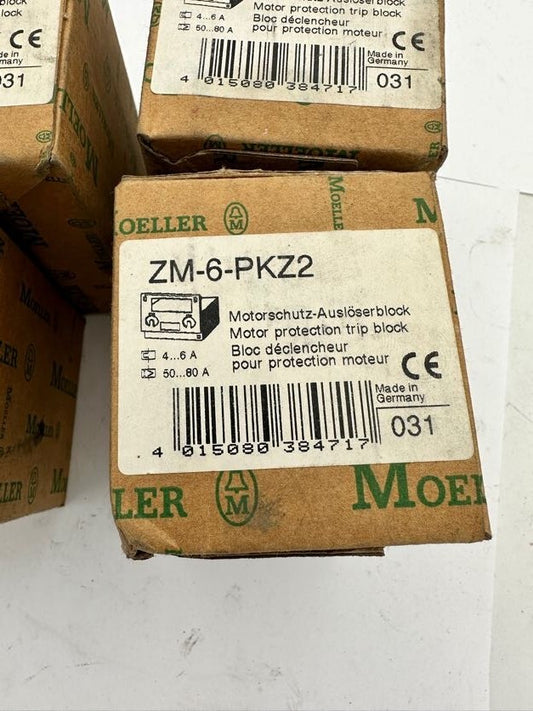 1pc x MOELLER ZM-6-PKZ2 MOTOR PROTECTION TRIP BLOCK