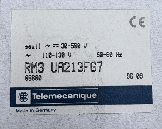 TELEMECANIQUE RM3 UA213FG7 RM3UA213FG7 RELAIS MAX TENSION x1 - KLR Automation