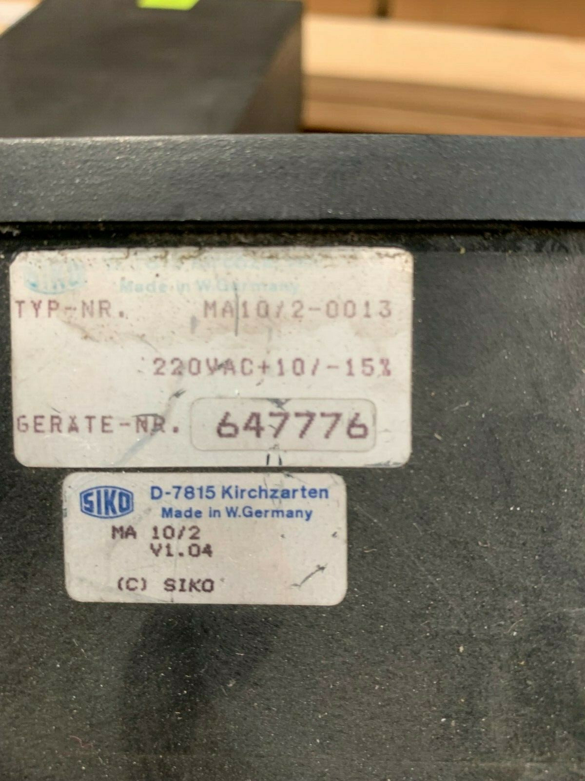 1pc x Counter SIKO MA10/2 -0013 647776