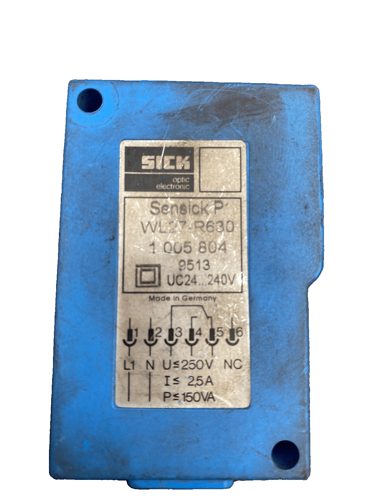 1pc x SICK SENSICK P WL27 - R630 1005804 CAPTEUR PHOTOELECTRIQUE - KLR Automation