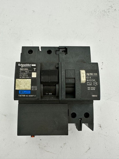 1pc x SCHNEIDER ELECTRIC NG125L 16A 18789 IEC 60947 - 2 MODULAR CIRCUIT BREAKER - KLR Automation
