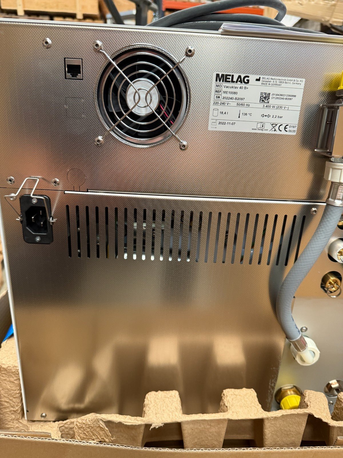 Melag vacuklav 40 B+ ME10080 Autoclave Classe B Stérilisateur Médical Dentaire - KLR Automation