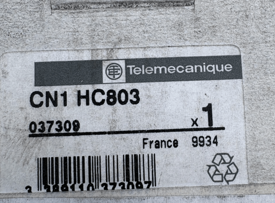TELEMECANIQUE CN1 HC803 CN1HC803 CONTACT DE POLES x1 - KLR Automation