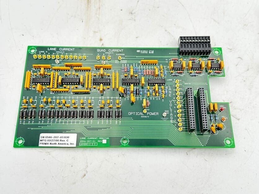 PRIMA CARTE MERE LANE CURRENT MONITOR 0546 - 207 - 01/830 REV - KLR Automation
