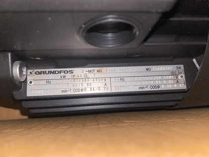 GRUNDFOS SPK 1 - 15 C 9010 2850 MIN - 1 1M3/H 39M 0.37 kW - KLR Automation