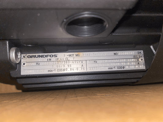 GRUNDFOS SPK 1 - 15 C 9010 2850 MIN - 1 1M3/H 39M 0.37 kW - KLR Automation