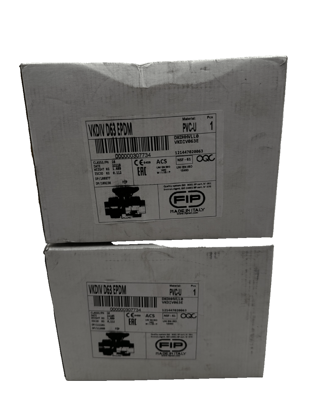 FIP VKDIV D63 EPDM VANNE A BILLE x1pc - KLR Automation