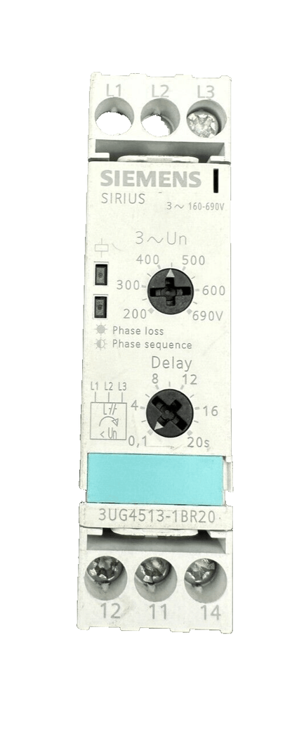 SIEMENS 3UG4513 - 1BR20 SIRIUS MONITORING RELAY - KLR Automation