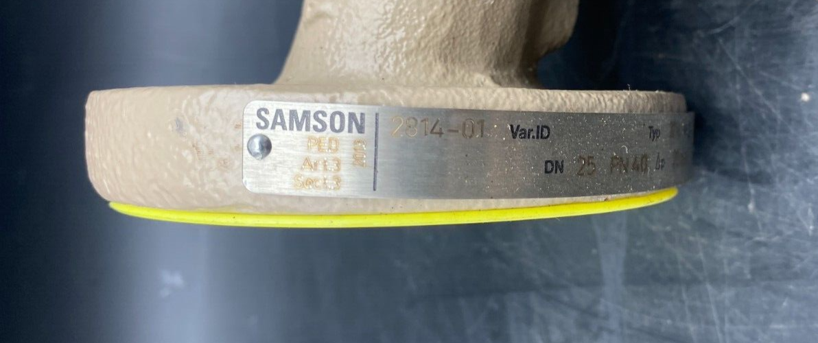 SAMSON 5825-10 1061841.03 MODELE 2770 + SAMSON 2814-01  DN25 PN40 TYPE 3214