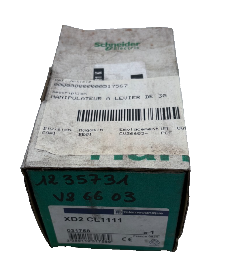 SCHNEIDER ELECTRIC XD2 CL1111 031758 MANIPULTEUR A LEVIER DE 30 x1