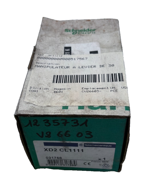 SCHNEIDER ELECTRIC XD2 CL1111 031758 MANIPULTEUR A LEVIER DE 30 x1