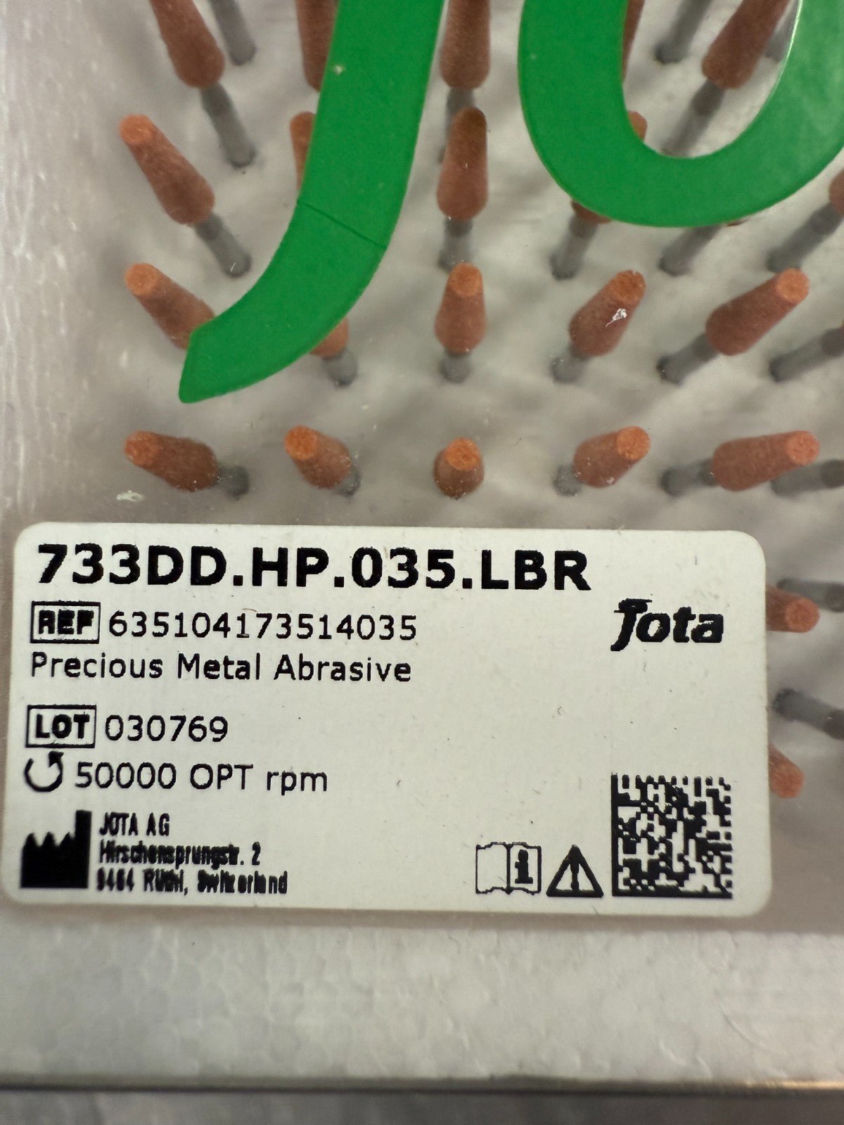 Polissoir dentaire 733DD.035.LBR – Lot 100 Jota Swiss Dental - KLR Automation