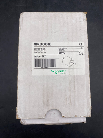 NEW SCHNEIDER ELECTRIC GBX080008K GEARBOX PLE80 I=8