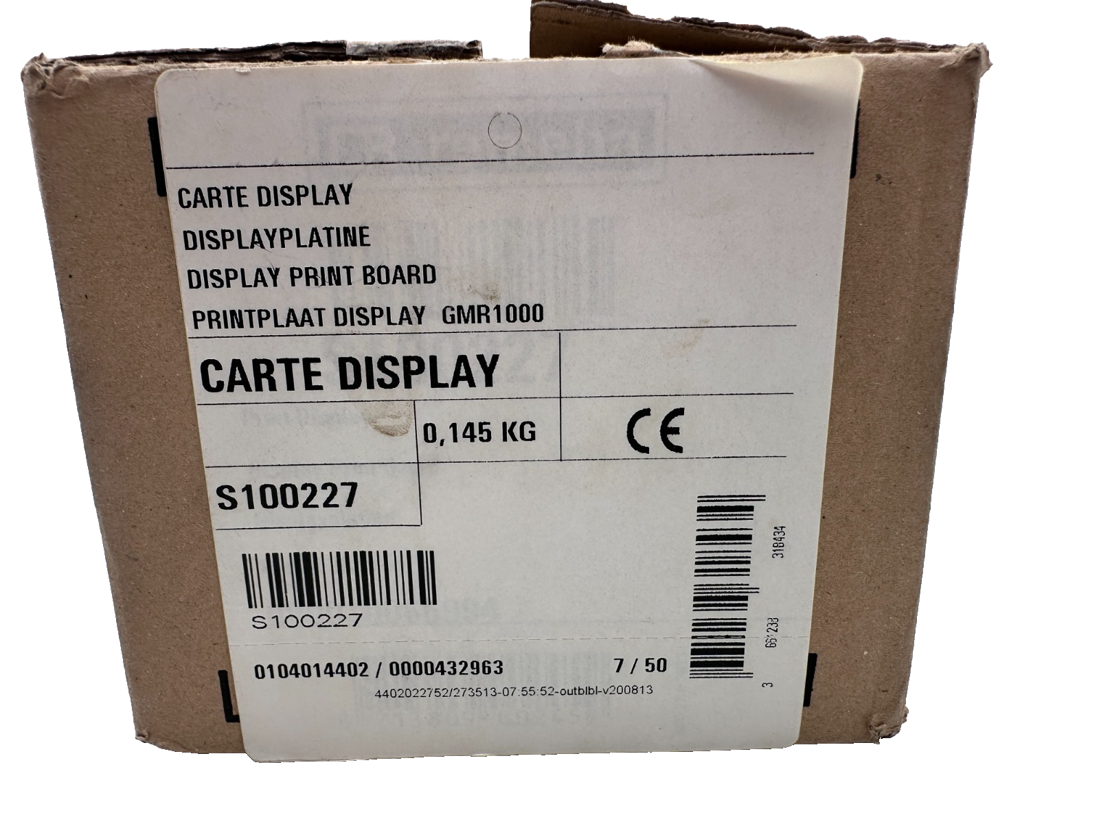 REMEHA S100227 DISPLAY PRINT BOARD