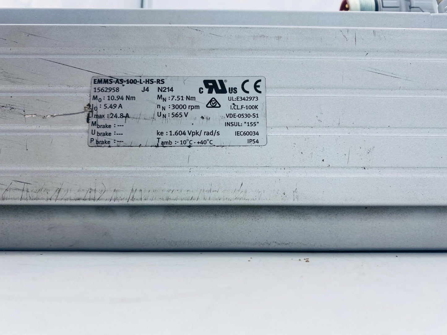FESTO Servomoteur EMMS-AS-100-L-HS-RS 1562958 + Neugart 42631