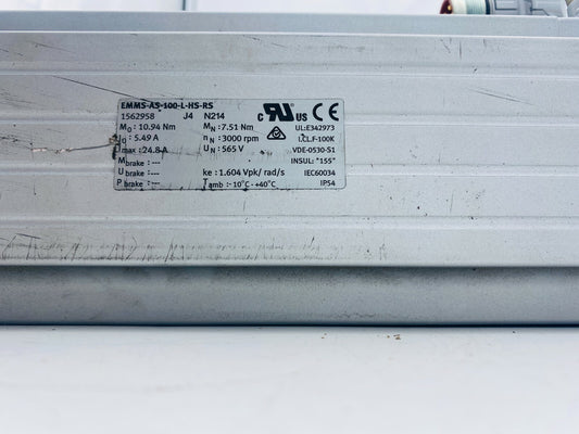 FESTO Servomoteur EMMS-AS-100-L-HS-RS 1562958 + Neugart 42631
