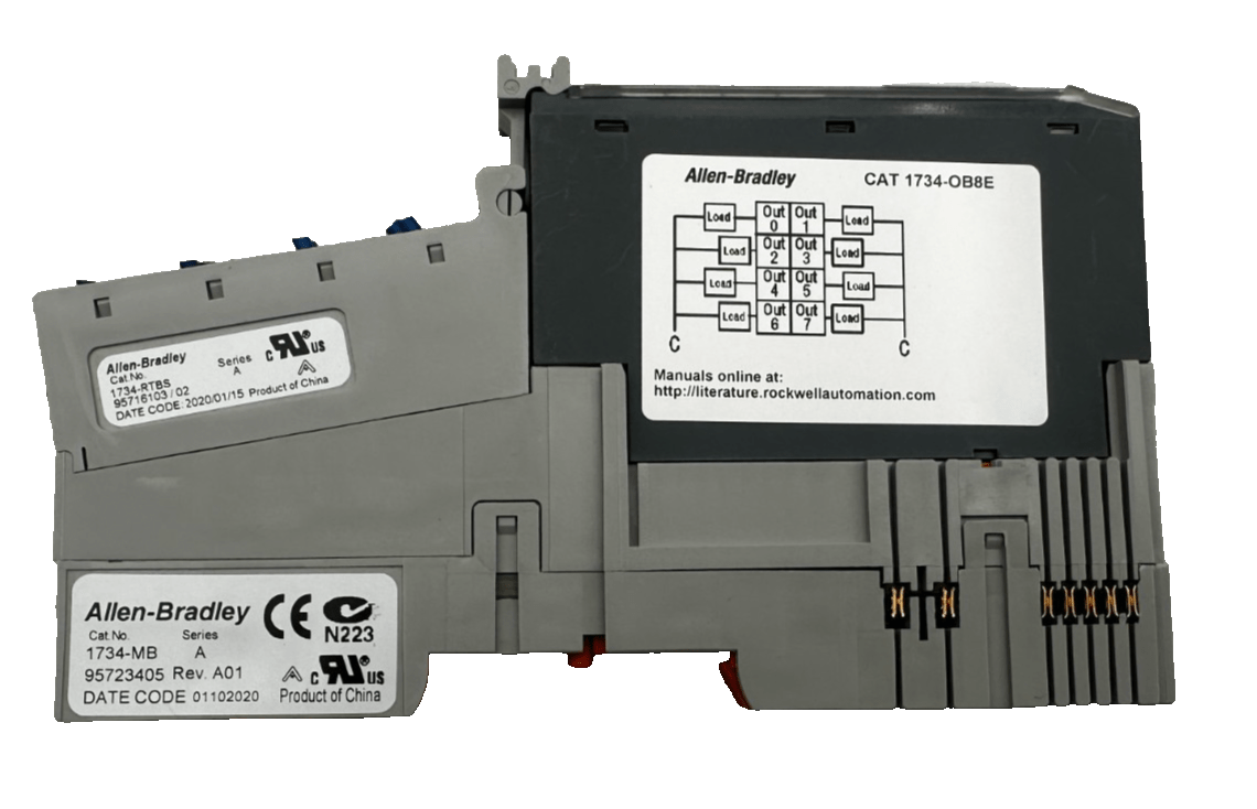 ALLEN BRADLEY 1734 - OB8E C 95723405 REV 01 OUTPUT MODULE x6pc - KLR Automation