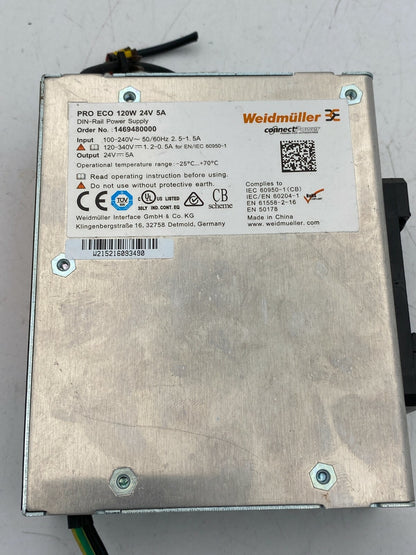 switching Weidmuller PRO ECO 120W 24VDC 5A 1469480000 - KLR Automation