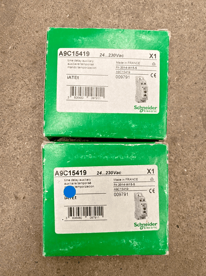 1pc x NEW SCHNEIDER ELECTRIC A9C15419 TIME DELAY AUXILIARY IATET - KLR Automation