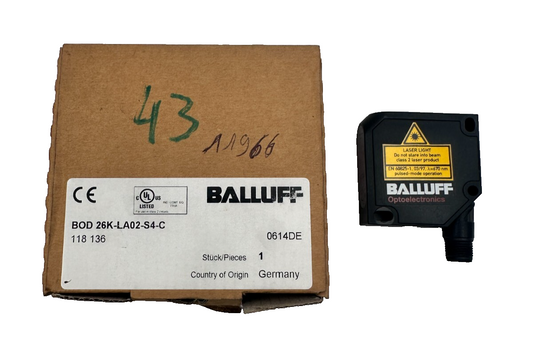 BALLUFF BOD 26K-LA02-S4-C 118 136 CAPTEUR OPTOELECTRONIQUE x1pc