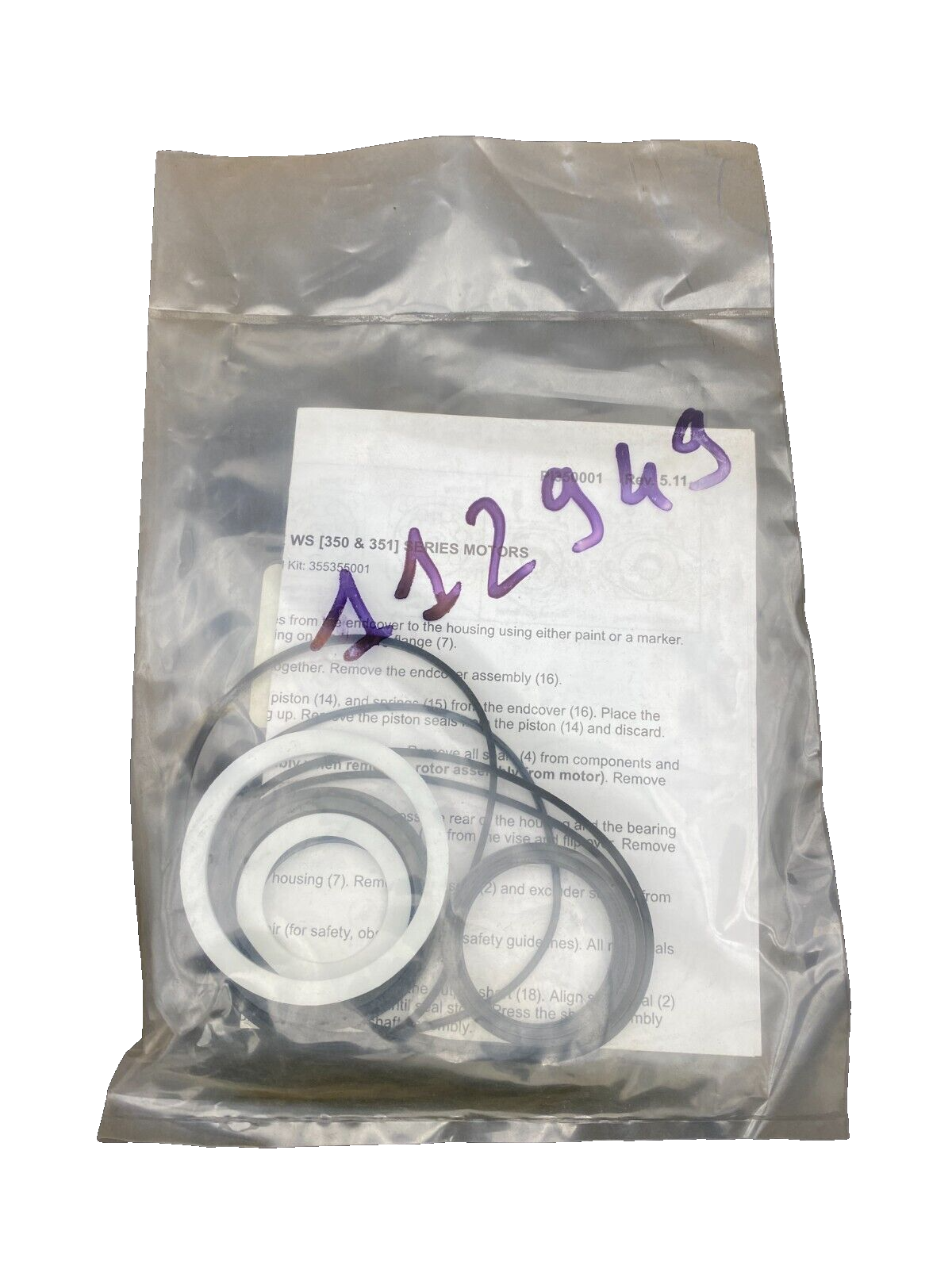 WHITE DRIVE PRODUCTS 355355001 SERIES SEAL KIT