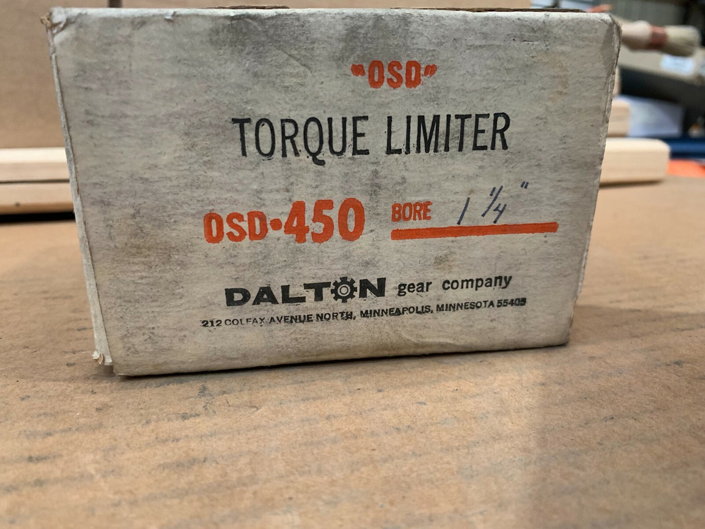 1 x DALTON GEAR OSD-450 1-1/4  Torque Limiter