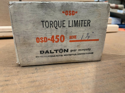 1 x DALTON GEAR OSD-450 1-1/4  Torque Limiter