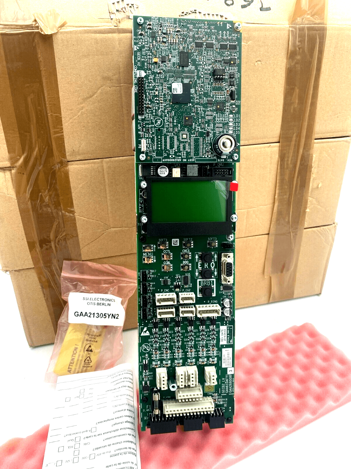 Otis Board Command LV GAA29502D3 GAA2800RF3 / GCA26800PM1 Elevator Lift - KLR Automation